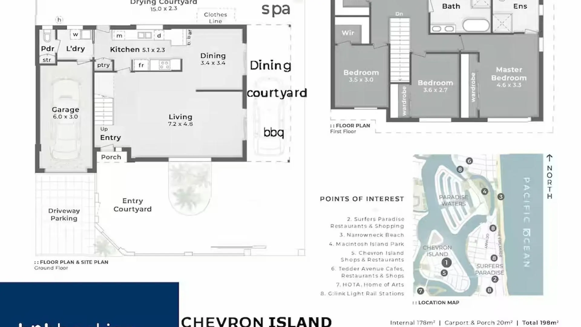 Coastal Central 3Bed Spa Surfers Paradise, Aircon 黄金海岸 澳大利亚